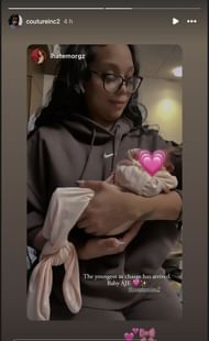 Anthony Edwards' girlfriend Jeanine Robel shares first image with their baby
